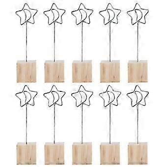 10Pcs Table Number Holders Durable Stable Place Card Holder