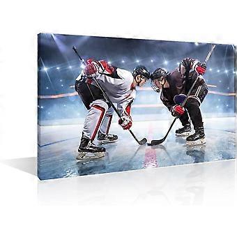 Ishockeyspelare, bilder av hockey, målningar av hockeyspelare, träpussel, pedagogiska leksaker.