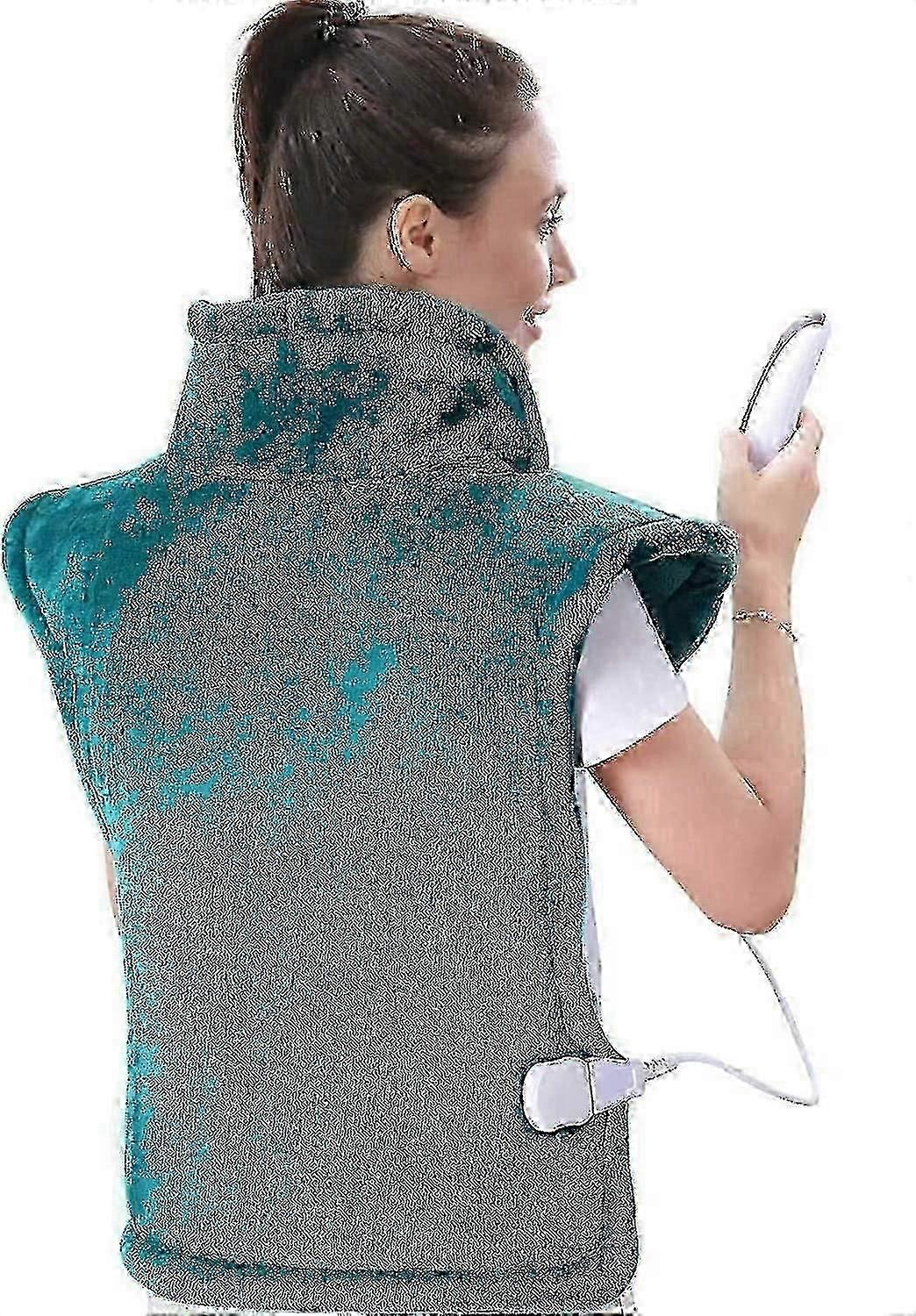 Therapeutic heating pad for back with adjustable temperature control