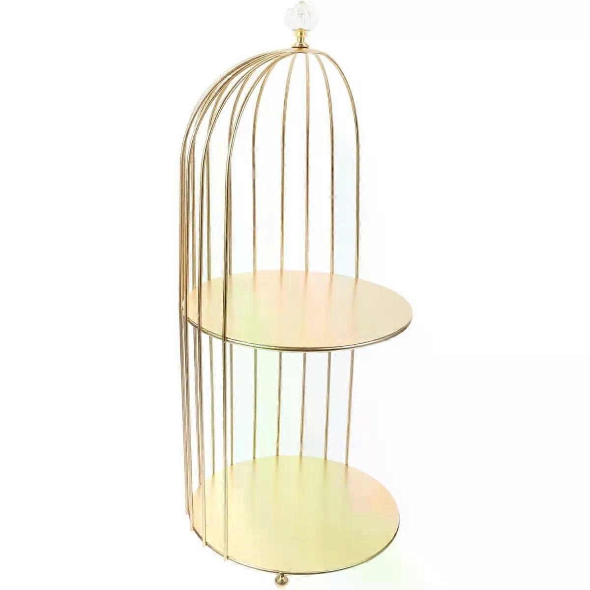 Cage Cake Stand Halloween Golden Iron Multi Function Display Rack