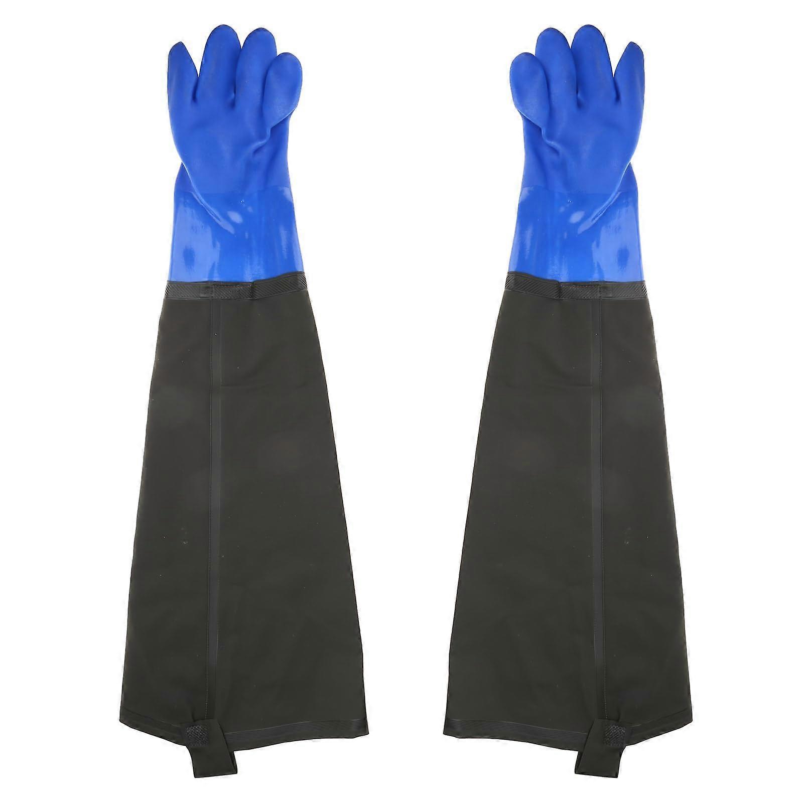 Long Abrasion-Resistant Rubber Gloves