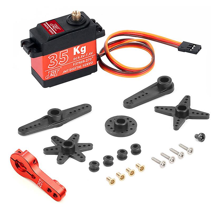 35kg High Torque 180/270/360 Degree Waterproof Metal Gear Digital Servo For Rc Car