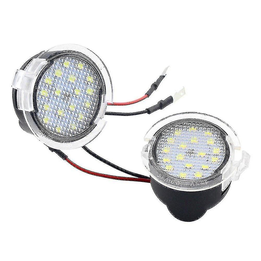 2 Pcs 18 Led D-929 For Ford Led Rearview Mirror Lights Floor Lights