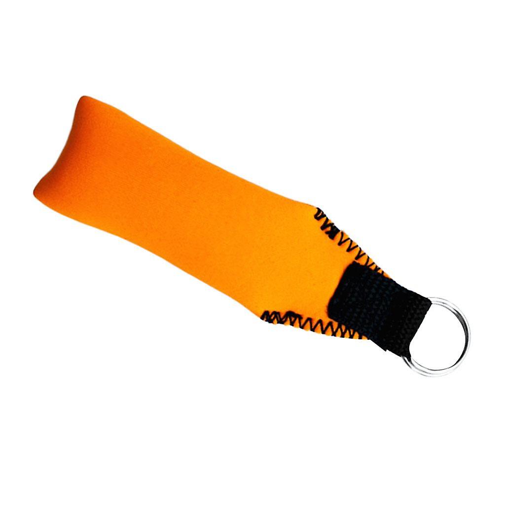 Rectangle Neoprene Floating Keyring for Boating Yachting Sailing Orange