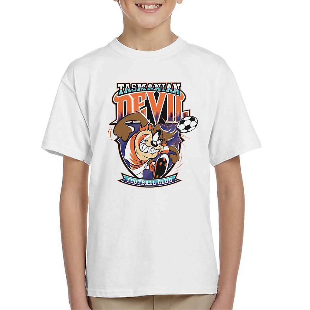 ルーニーテューンズフットボールタズFCキッズTシャツ