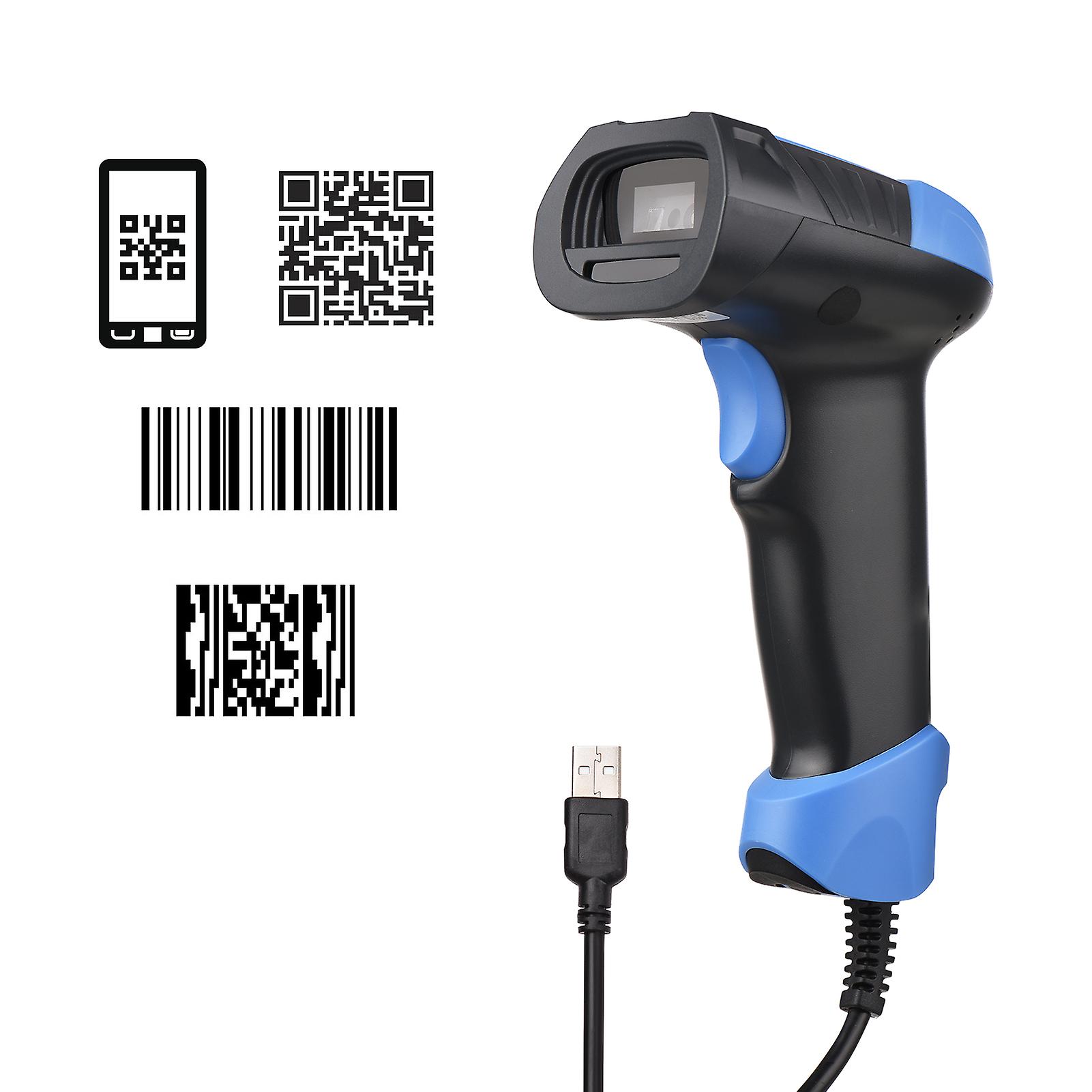 Handheld 1d/2d/qr Barcode Scanner Usb Wired Bar Code Reader