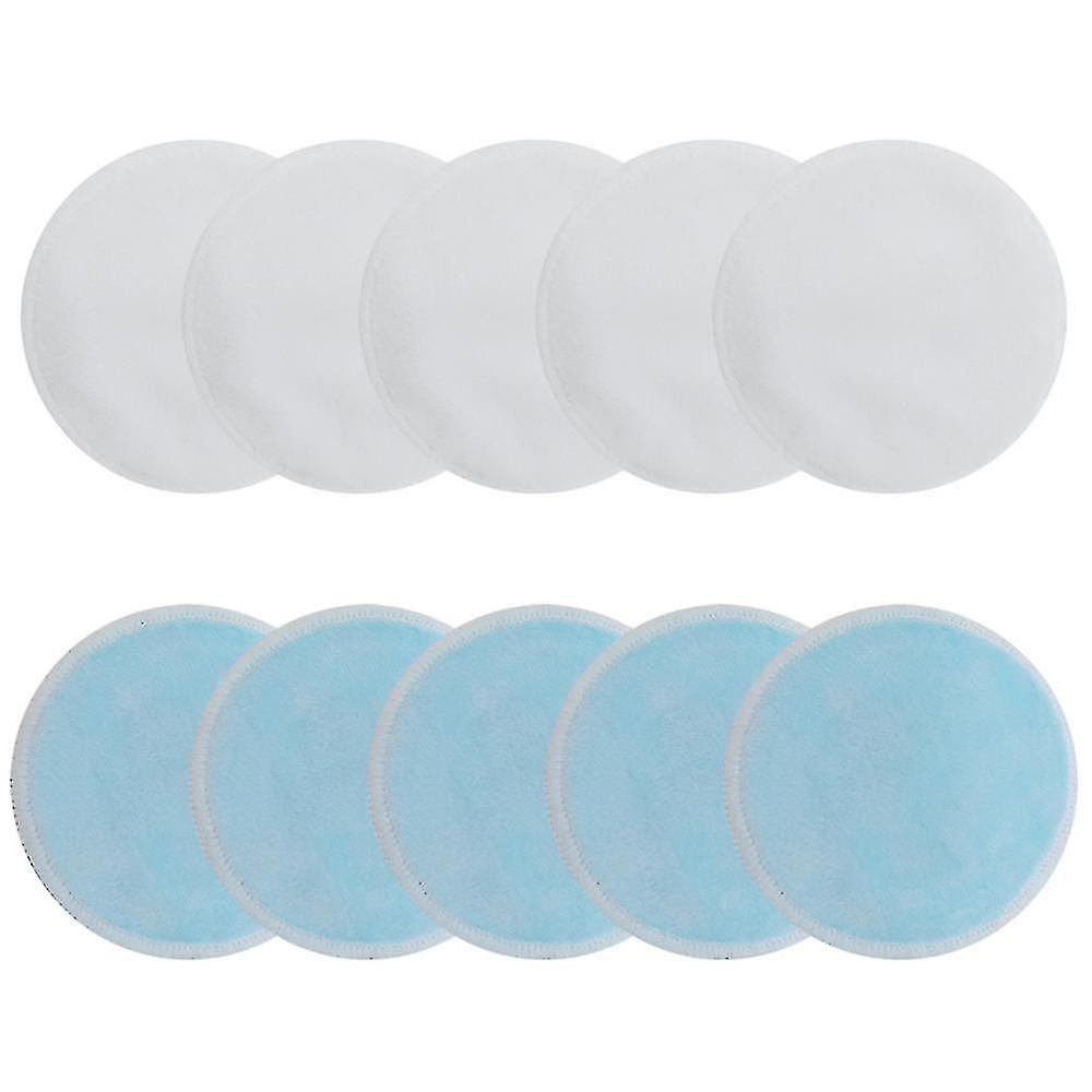 10 Pcs Reusable Makeup Remover Pads Rounds With Washable Drawstring