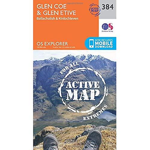 OS Explorer Map Active (384) Glen Coe (OS Explorer Active Map)