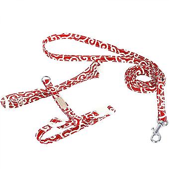 Adjustable Cat Harness Cotton Strap Collar with Leash, Cats Outdoor Walking Escape Proof H-Shaped Vest for Sphynx, Cornish Rex