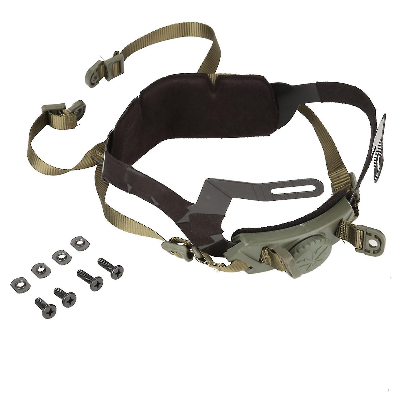 Outdoor Adjustable Helmet Liner Head Locking System Headset Accessory (green)
