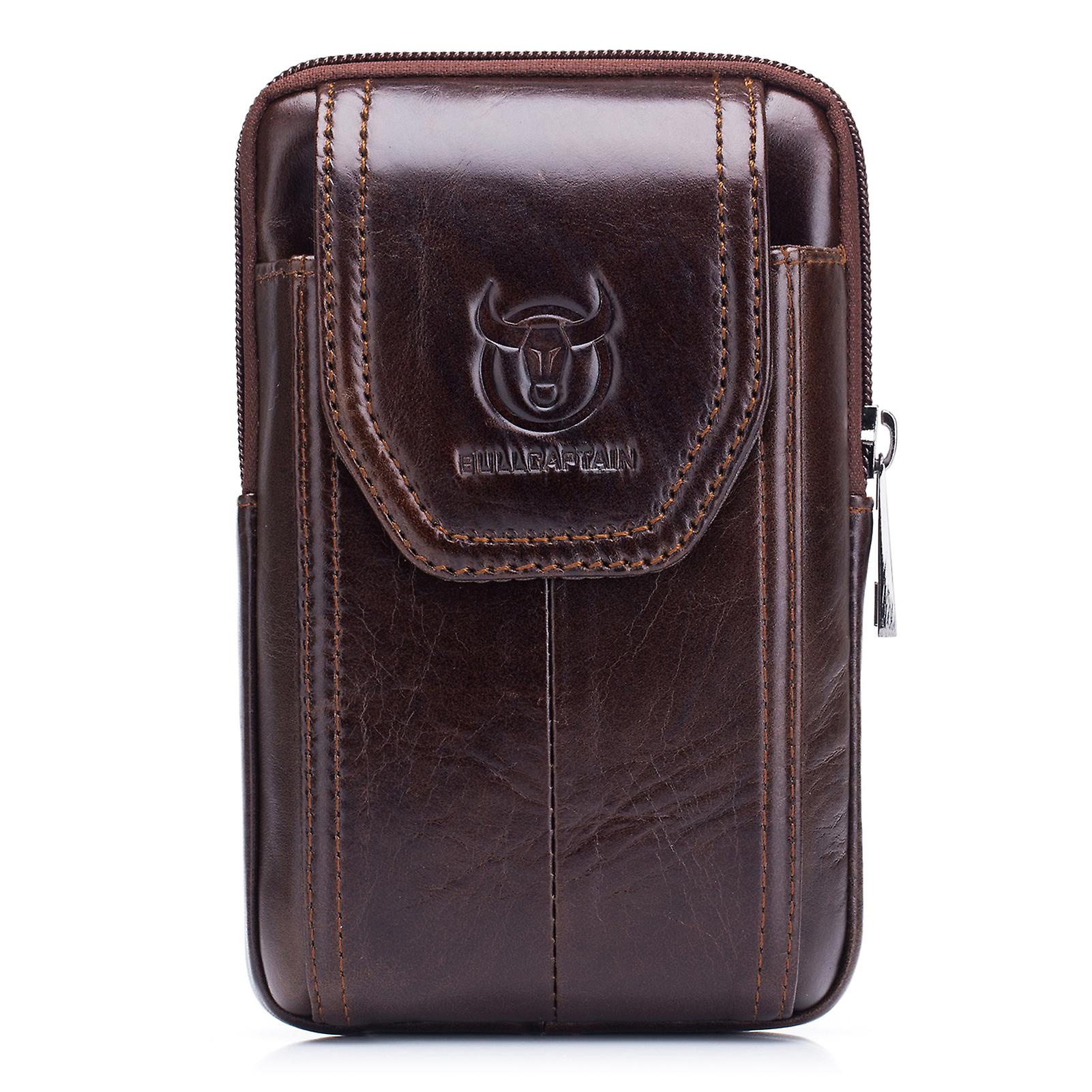 גברים עור חגורה פאוץ' תיק מותניים פאני פאק טלפון פאוץ'