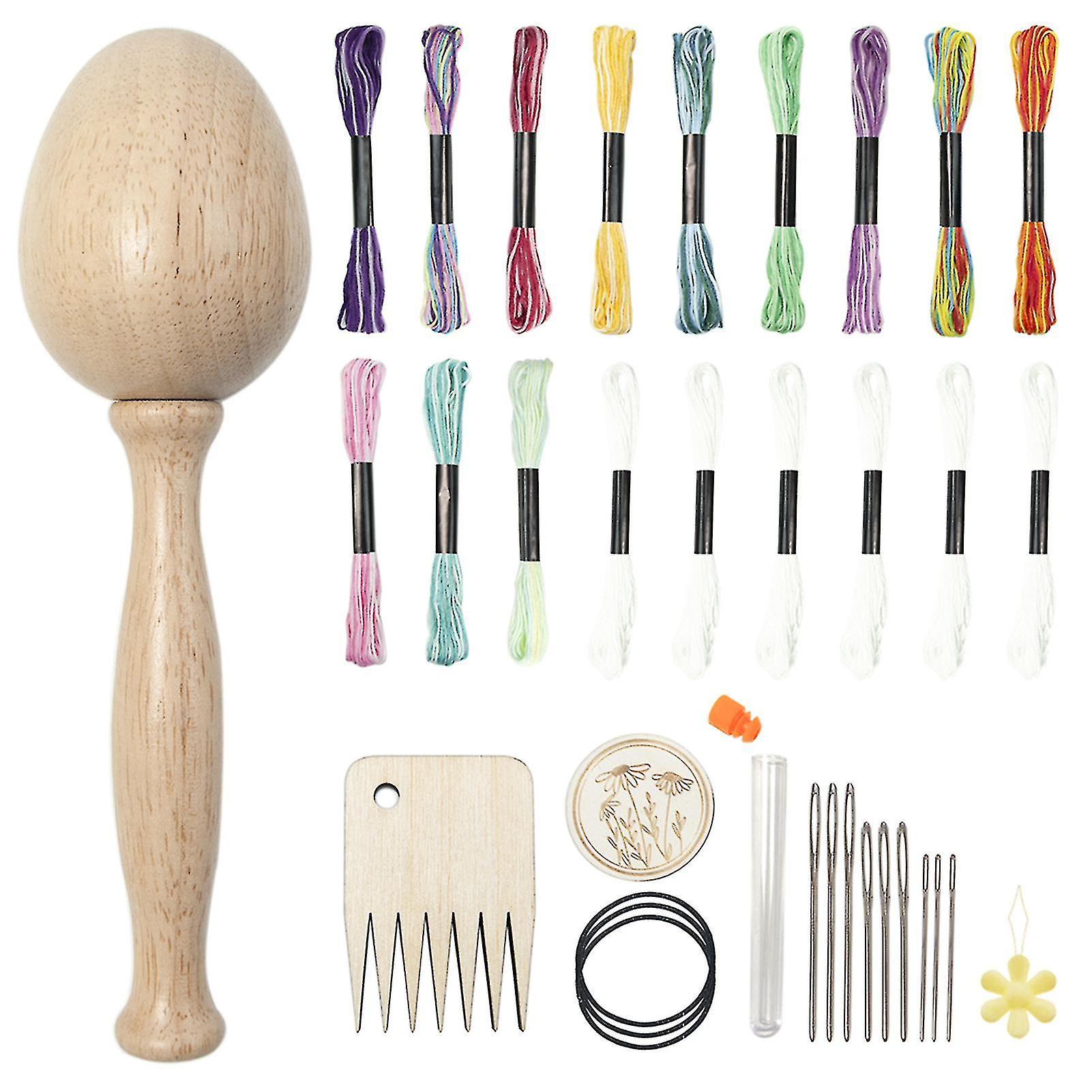Lovely Egg Sewing Kit Set Knitting Embroidery Tools Handguard Tools For Patch