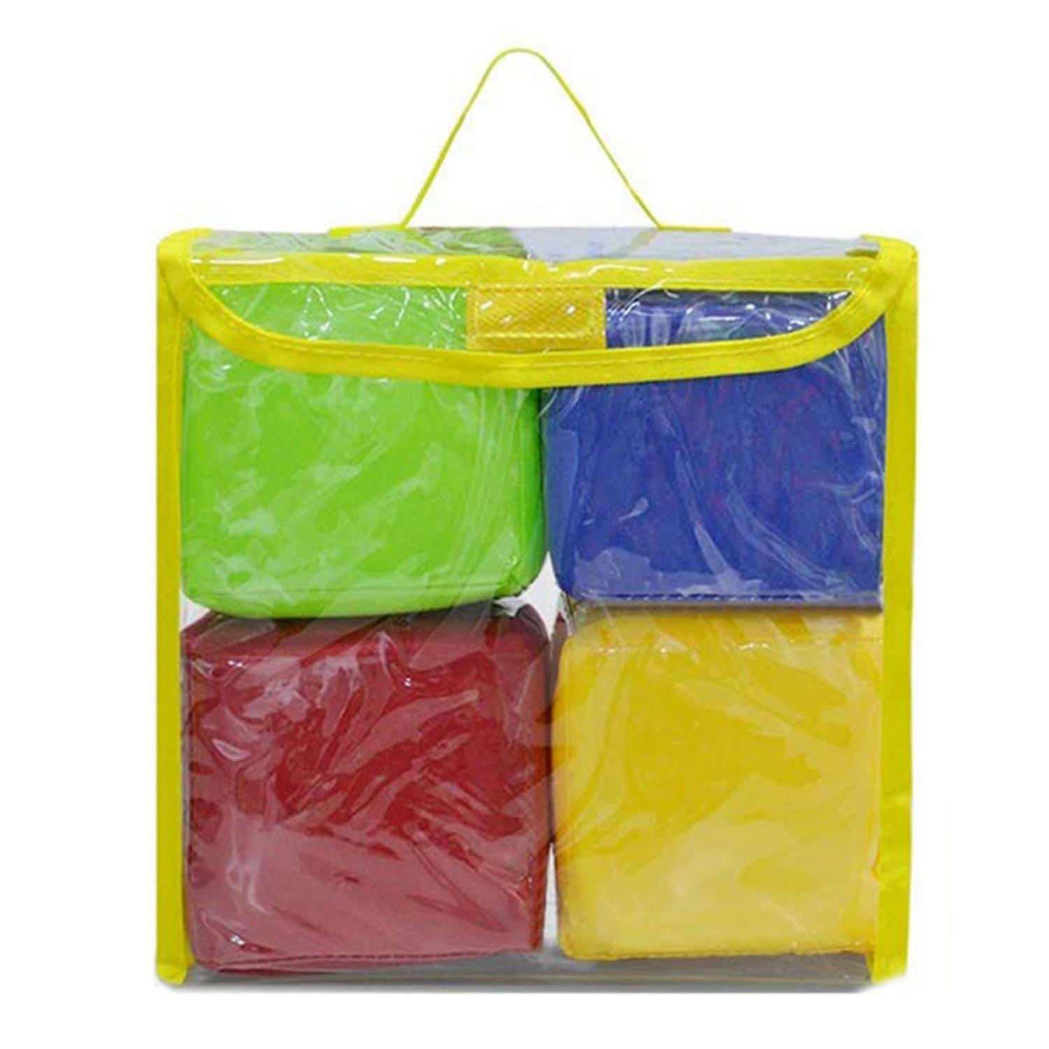 Diy Educational Playing Dice, Pocket Squares,compatible Teaching - Set Of 4