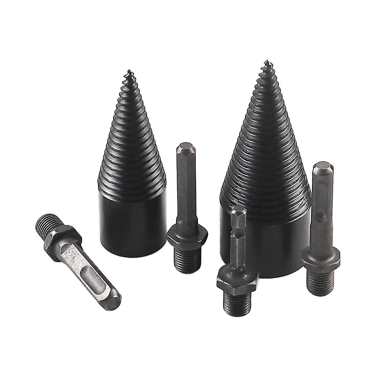 6 Pieces Of 32/42mm Wood-splitting Drill And Wood-splitting Device Set With Split Woodworking Tools.