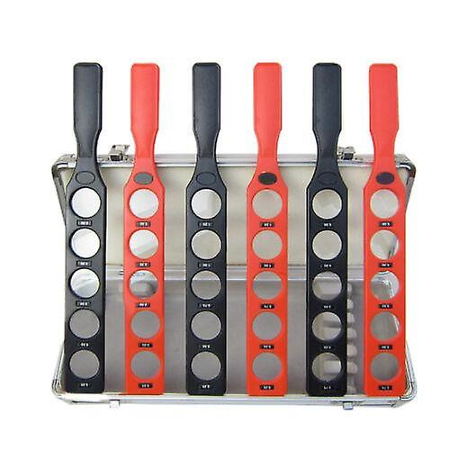 Pediatric Eye Exam Lens Rack - 6 Bars, 30 Lenses, Aluminum Case For Organized & Durable Optical Tools