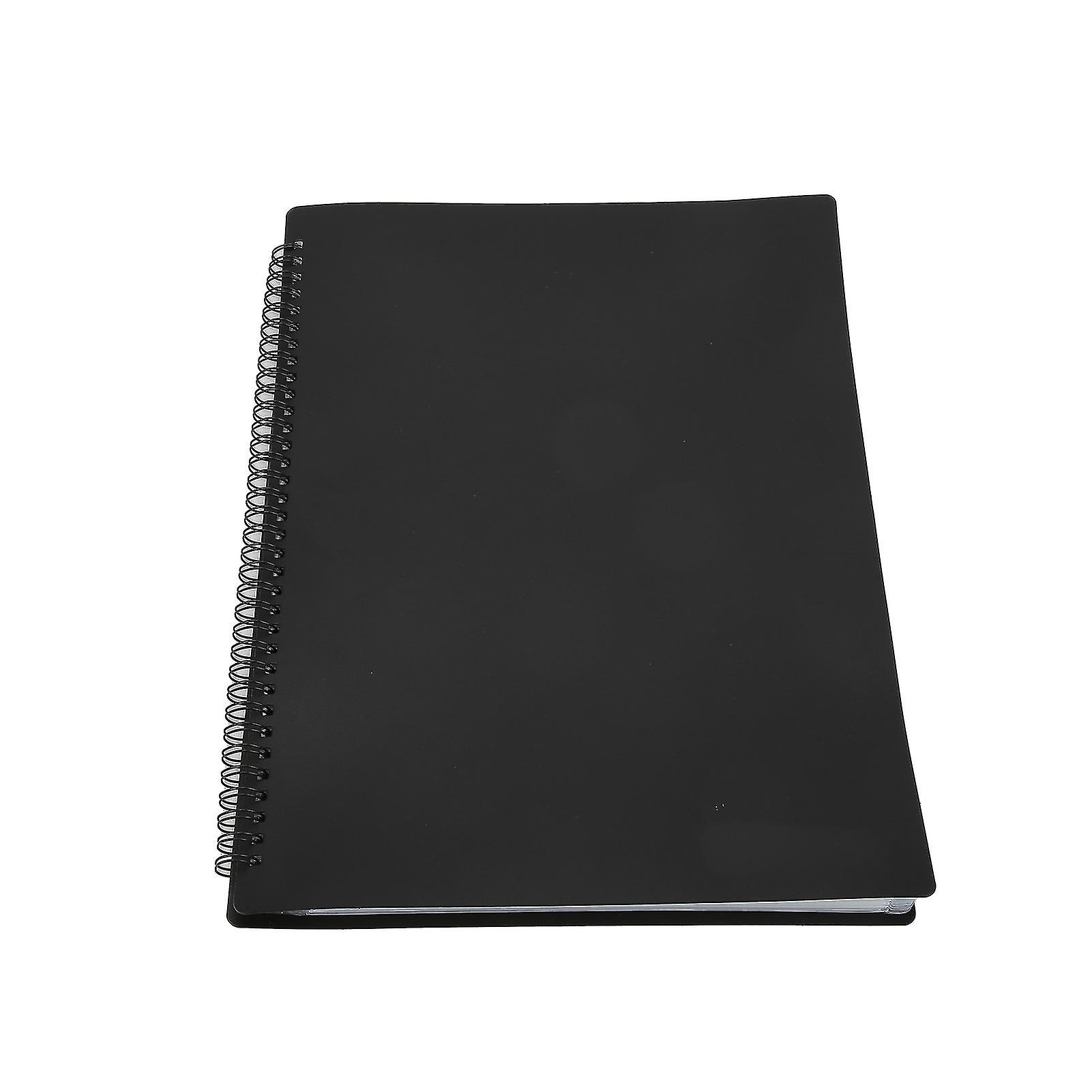 Music Folder 4 Pages 180° Open Expand Spiral Binding A4 Plastic 40 Pockets Stand Accessories