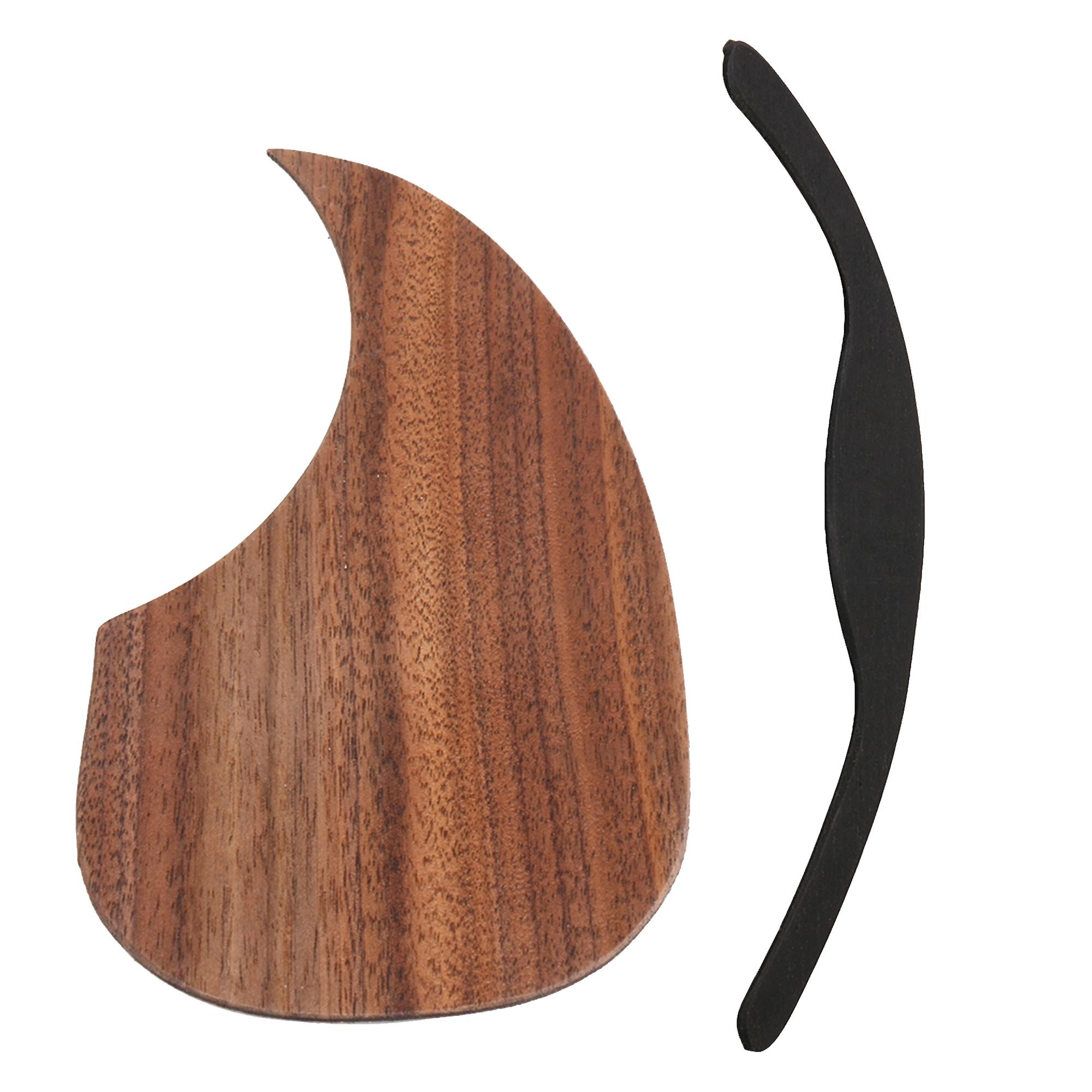 2Pcs Ebony Pickguard for 40Inch-41Inch Classical Folk Pop Guitar with Armrest