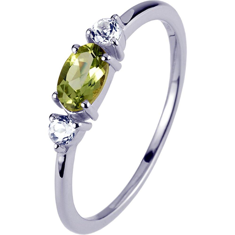 Jacques Lemans - Sterling Silver Ring with Peridot - SE-R113B54 - Ring width: 54