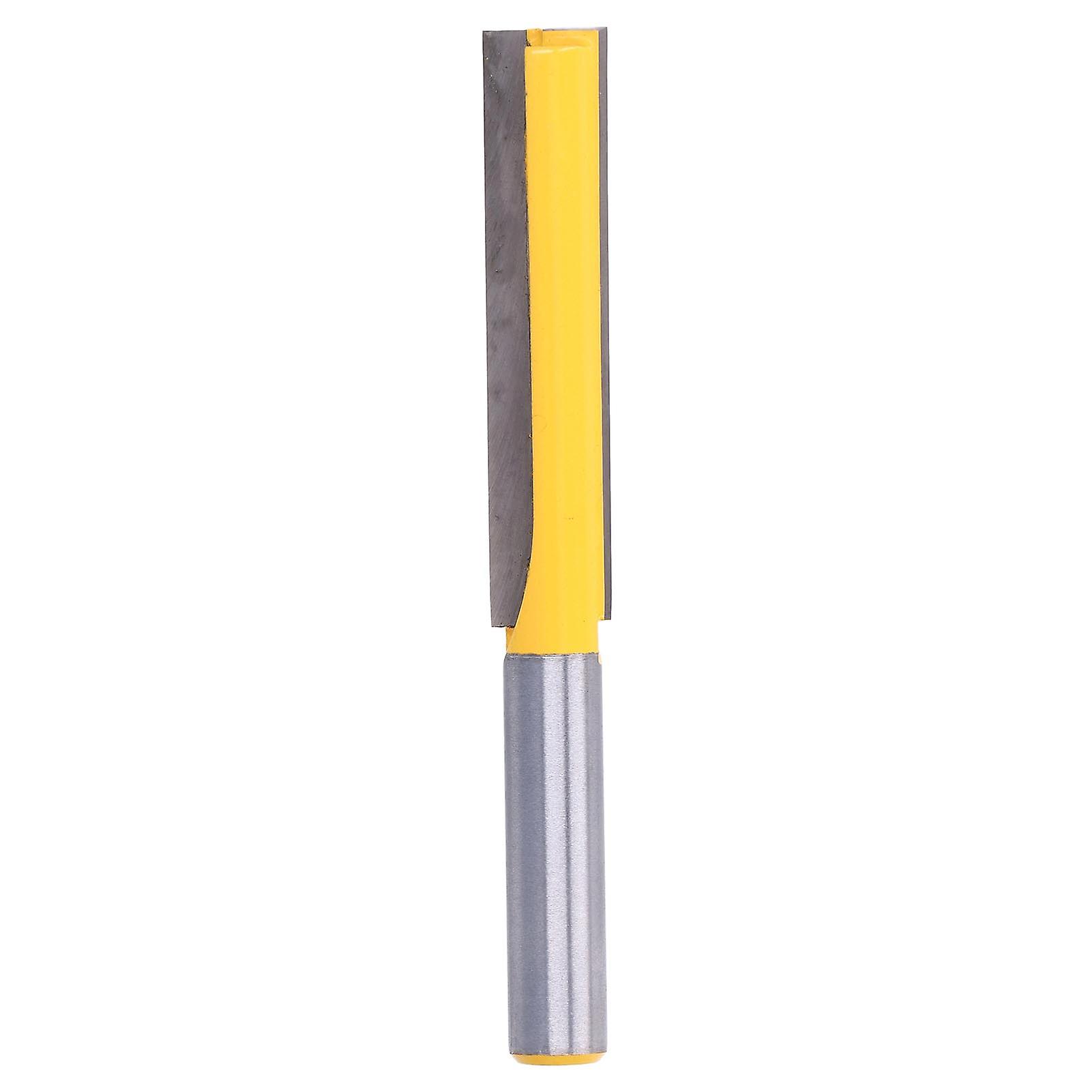 Uadme 1/2in Round Shank Router Bit, Efficient Extended Bottom Straight Milling Cutter for Woodworking