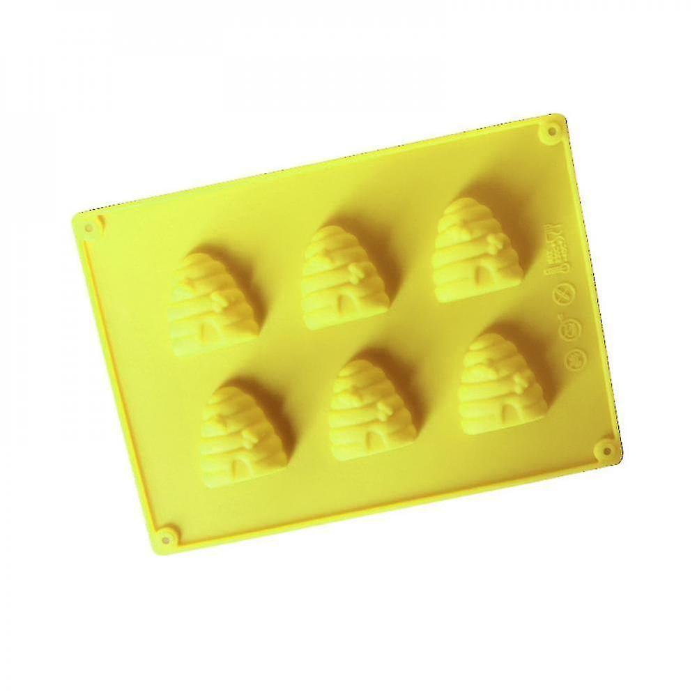 ケーキパンモールド2pcsハニカム形状シリコーンモールド6穴