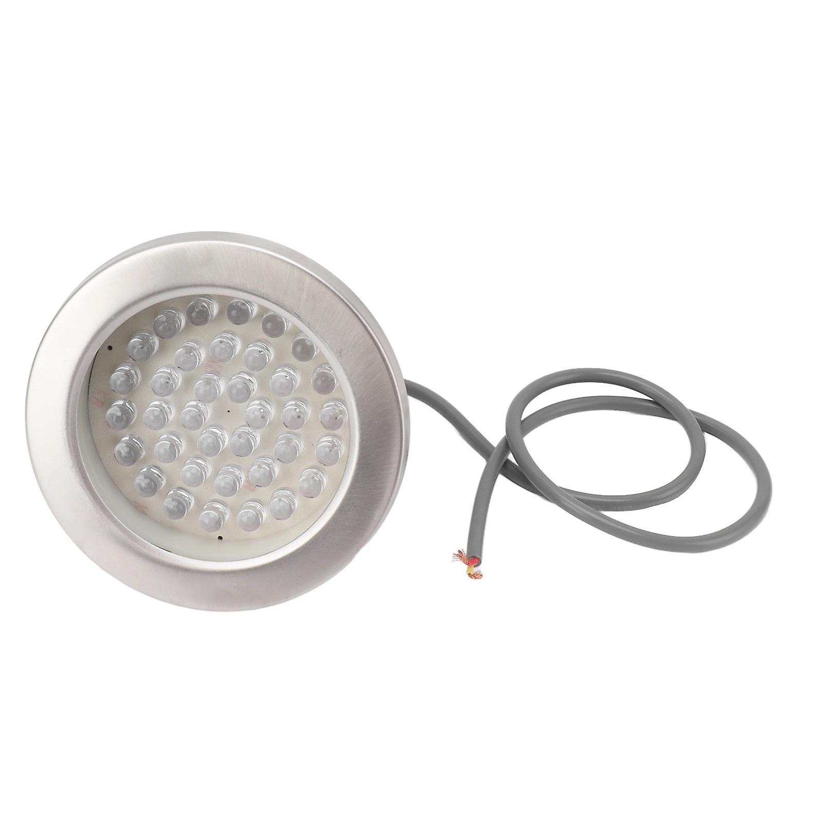 Stainless Steel LED Underwater Light 5W 24V Single Colour Fountain Light with Standard Bracket Base Durable Waterproof Design Diameter 145mm 36 Beads 
