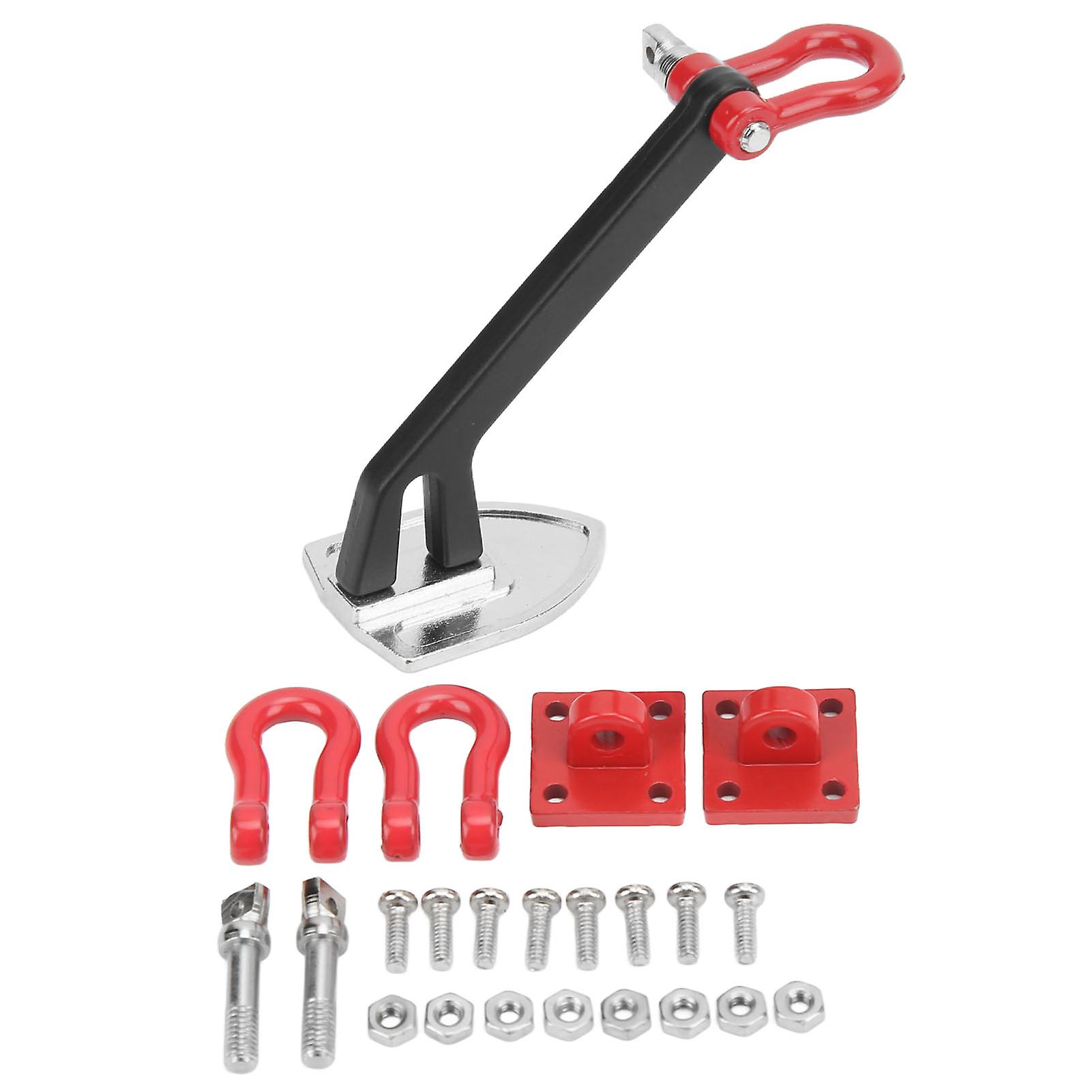 RC ونش معدني مرساة مقاومة للتآكل سبائك الألومنيوم المواد RC سيارة مقطورة سحب مشبك هوك ل 1/10 RC تسلق السياراتأسود فضي