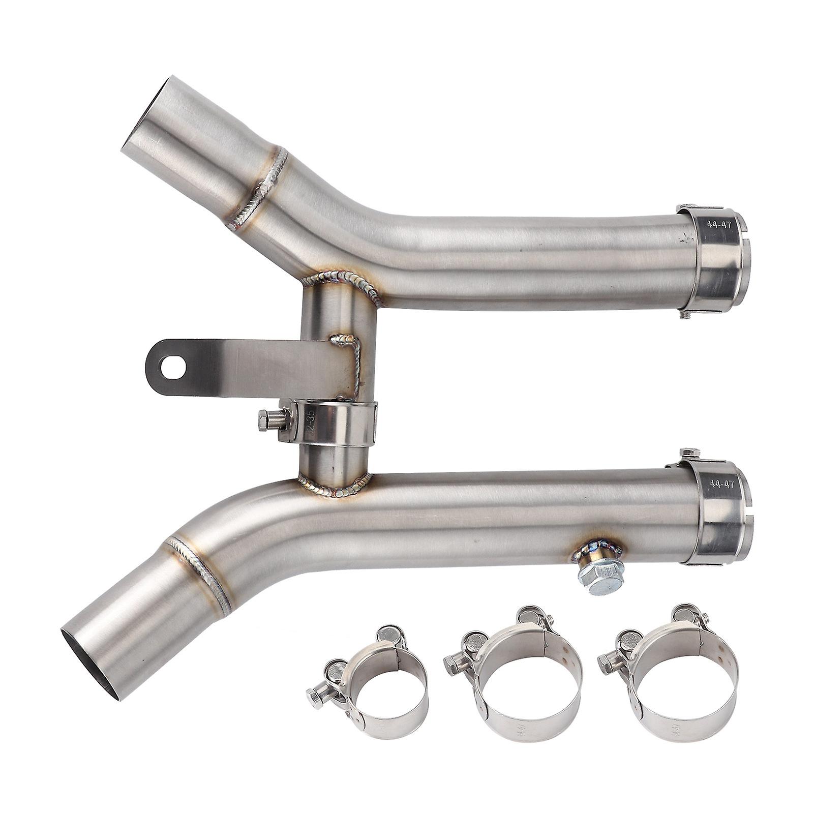 Catalytic Converter Removed Decat Exhaust Mid Link Pipe Fit for Suzuki GSX1300R Hayabusa 2008‑2020