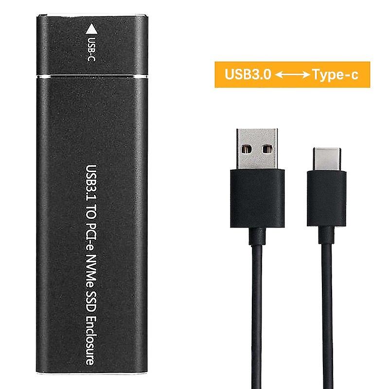 USB3.1 M.2 SSD Enclosure Mobile Case Supports NVME Protocol To Type-C Solid Metal External Hard Disk