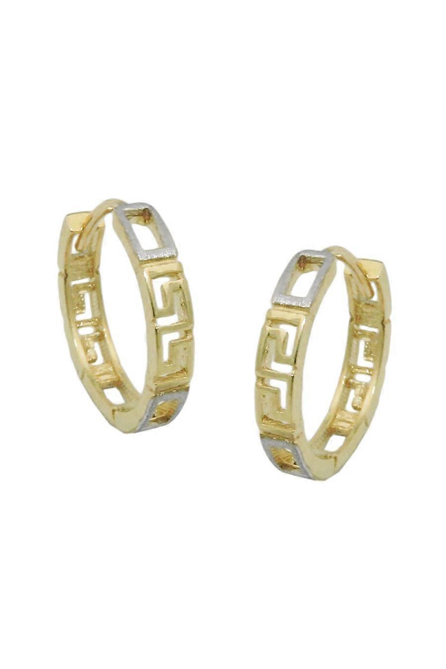 Hoop Earrings Bicolor 9k Gold - Gl431439