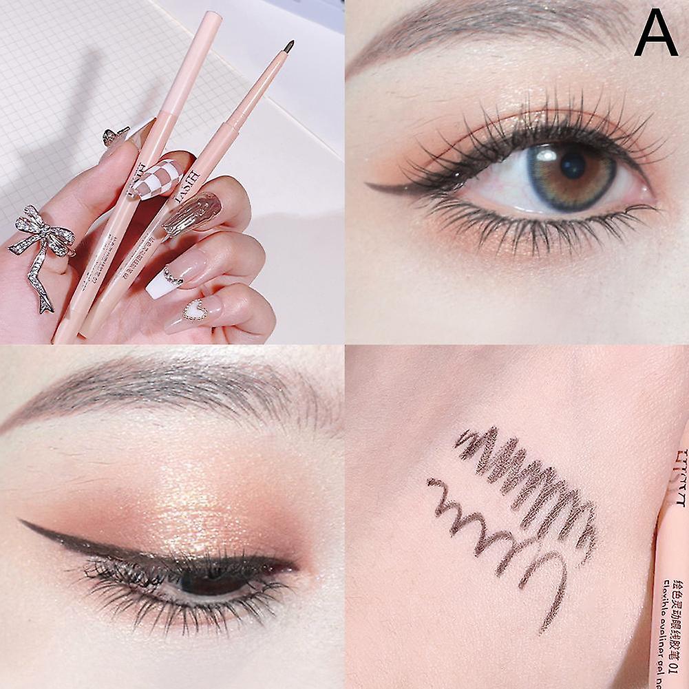 Gel Eyeliner Pen Long-lasting Waterproof Sweat-proof No Smudging Eye Makeup