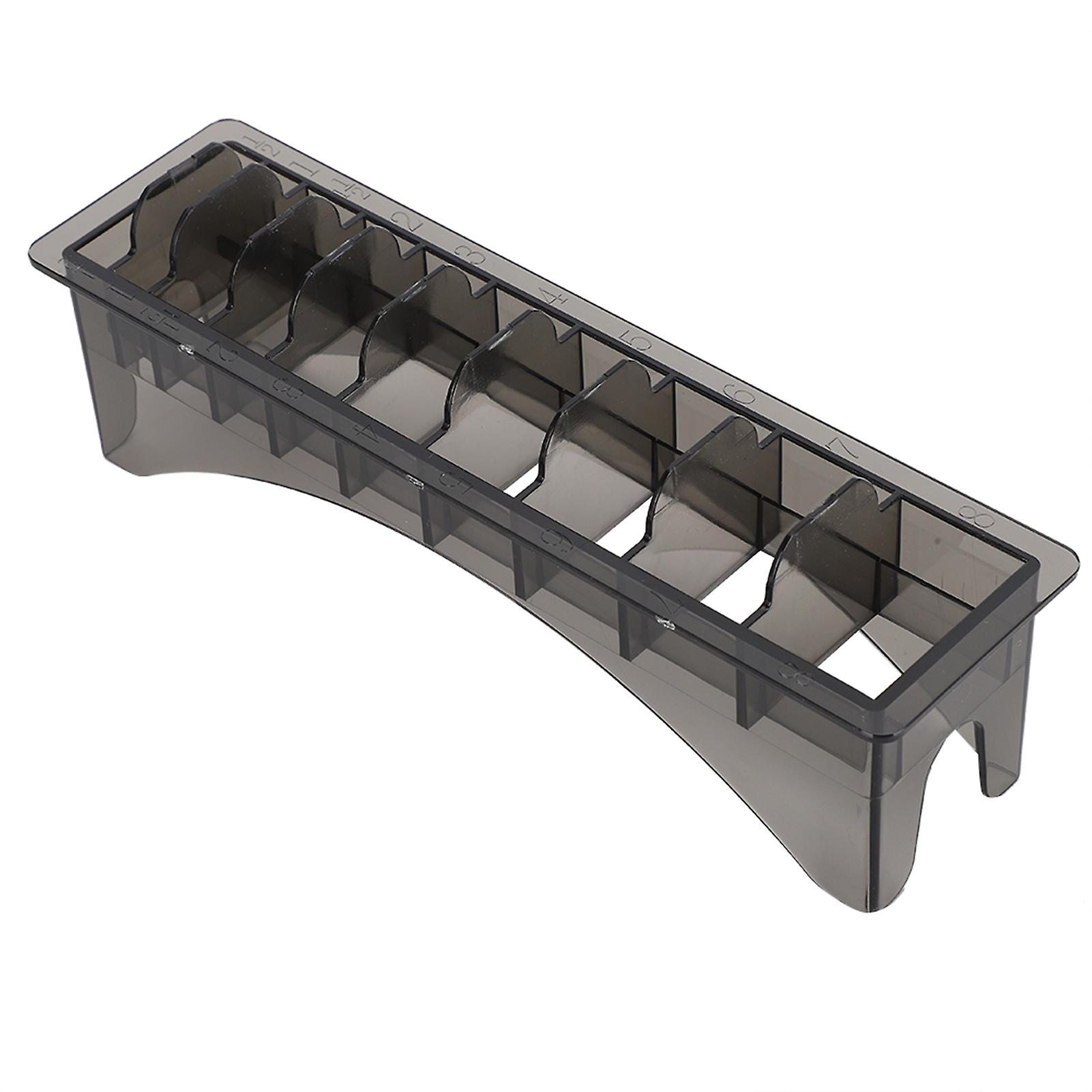 10 Grid Electric Hair Clipper Limit Comb Organizer Storage Case, Durable Plastic Guide Comb Holder for Barbers and Home Use