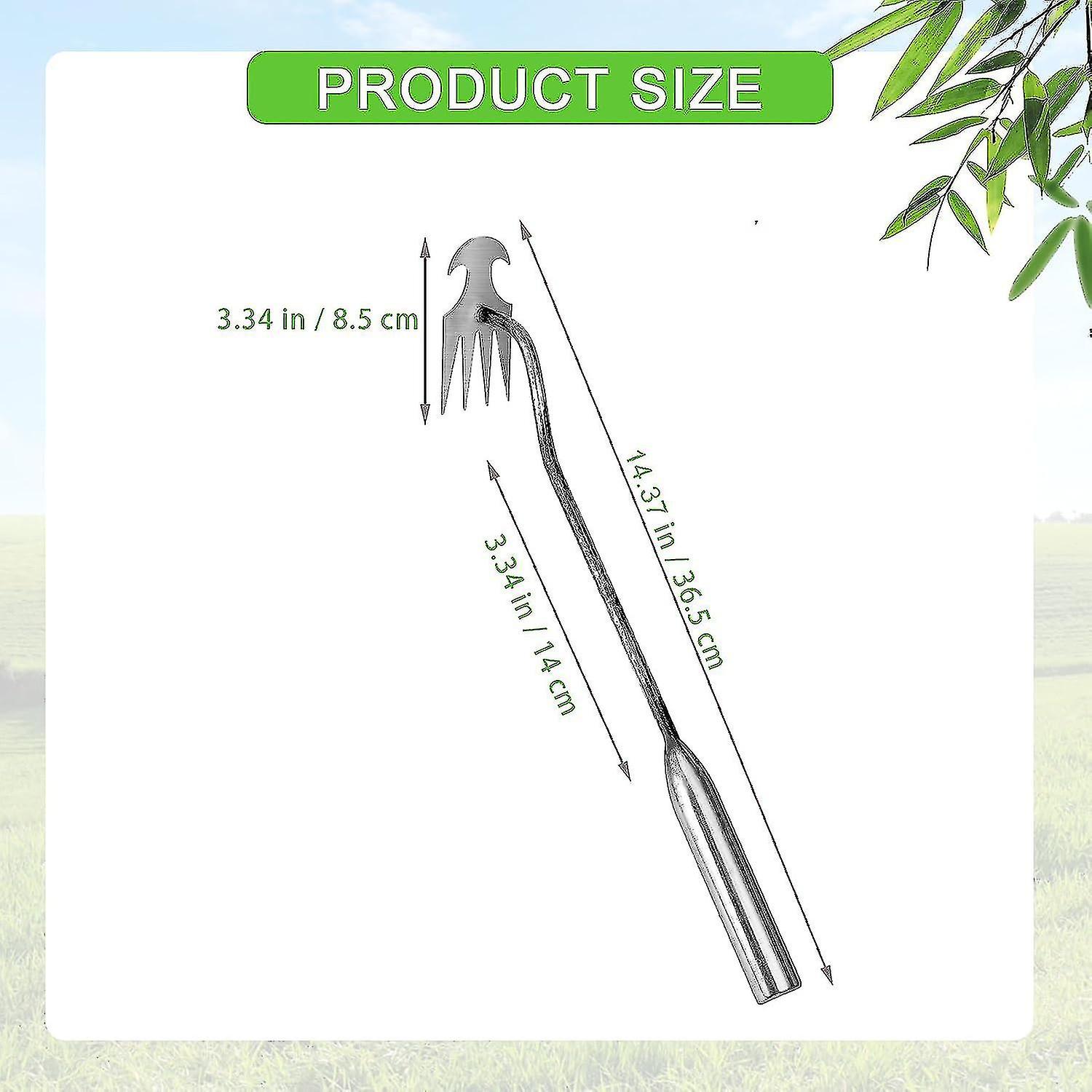 1/2 PCS Weeding Artifact Uprooting Weeding Tool, Hand Weeder Tool, 4 Teeth Weed Puller For Garden Yard Farm