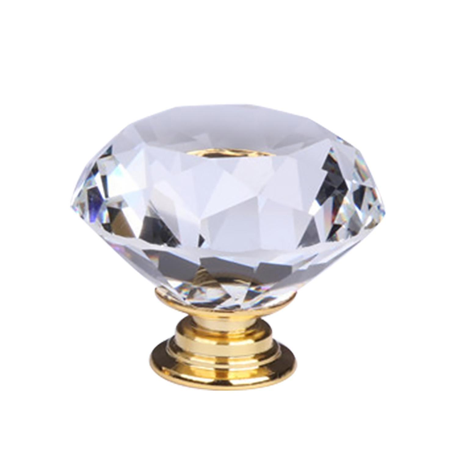 20/25/30/40mm Cabinet Knobs Diamond Shape Wear-resistant Wide Applications Fashionable Exquisite Dur
