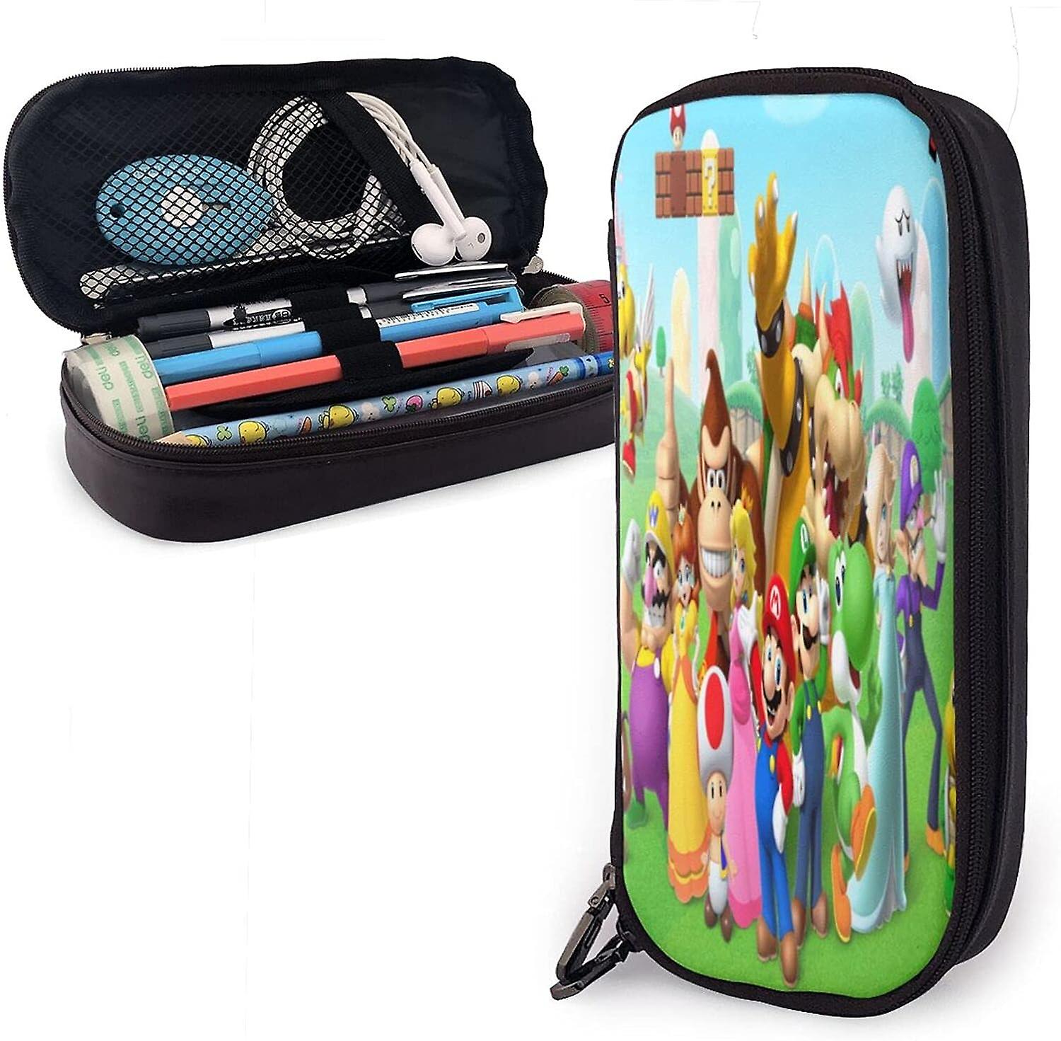 BDE0496 Süper Mario Kalem Kutusu Taşınabilir Taşıma Kırtasiye Kutusu Kalem Çantaları Kılıfı Tutucu Sonic Oyun Kalem kutusu Saklama Çantası Çocuk Genç Kızlar Erkek