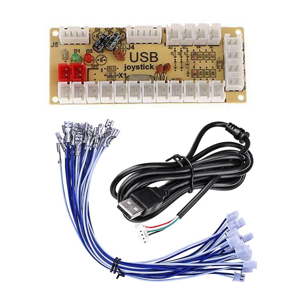Quimat Zero Delay Arcade USB Encoder Board to Joystick for Mame Jamma Other PC
