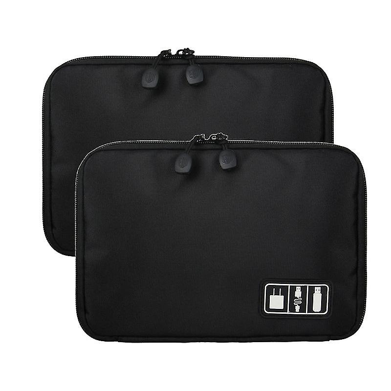 2pcs Electronics Accessories Storage Bag