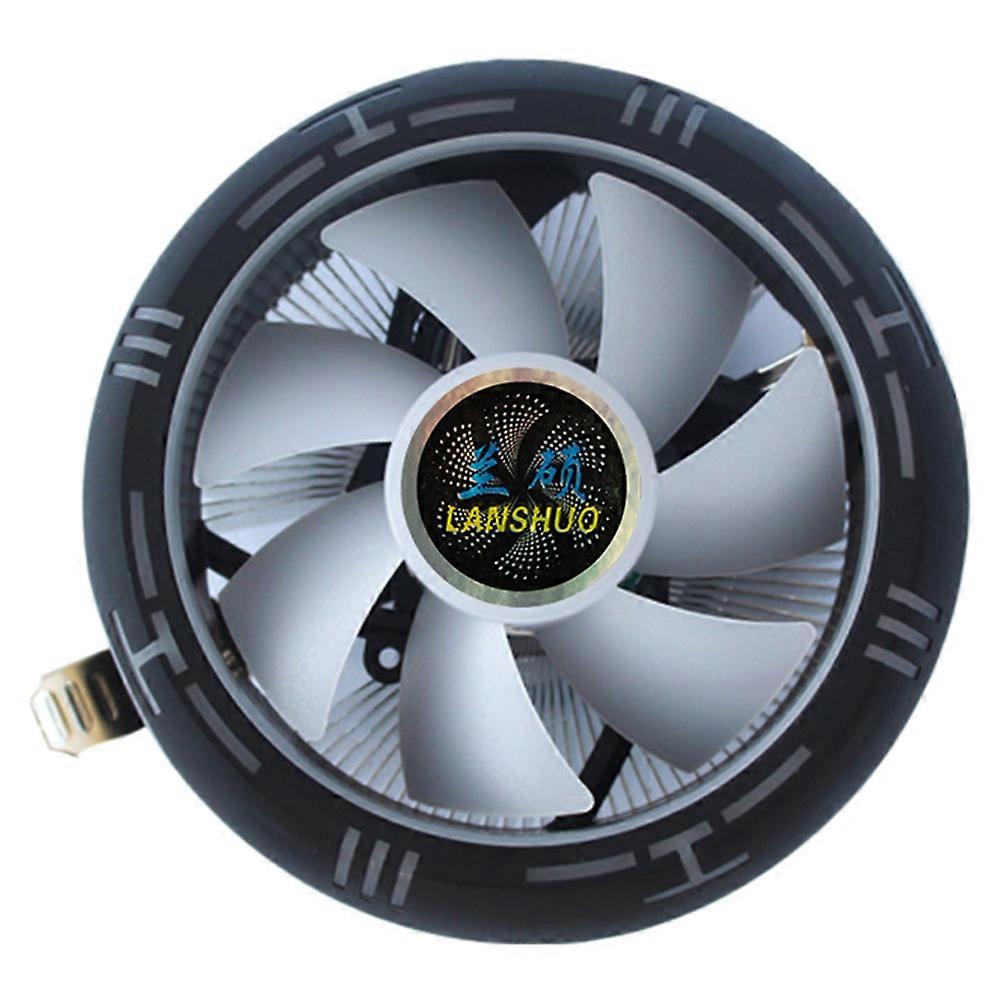 1pc CPU Cooling Fan Aluminum Silent Light CPU Cooler CPU Radiator for Computer