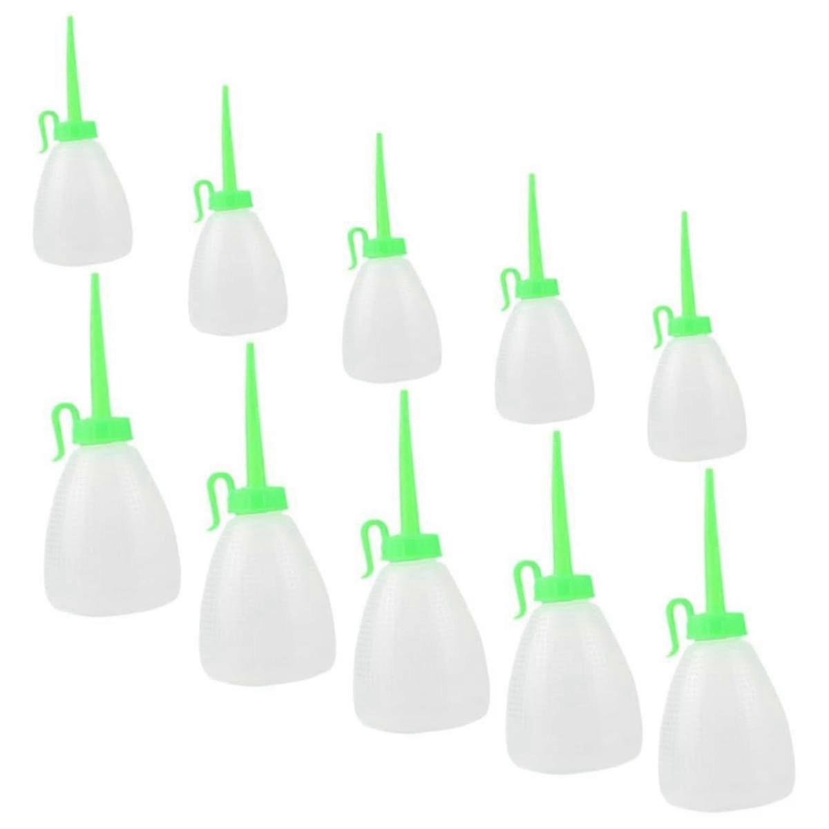 10pcs Sewing Machine Oiler Glue Bottle Glue Pots for Crafting Small Squirt Bottle Long Spout Oil Bottle