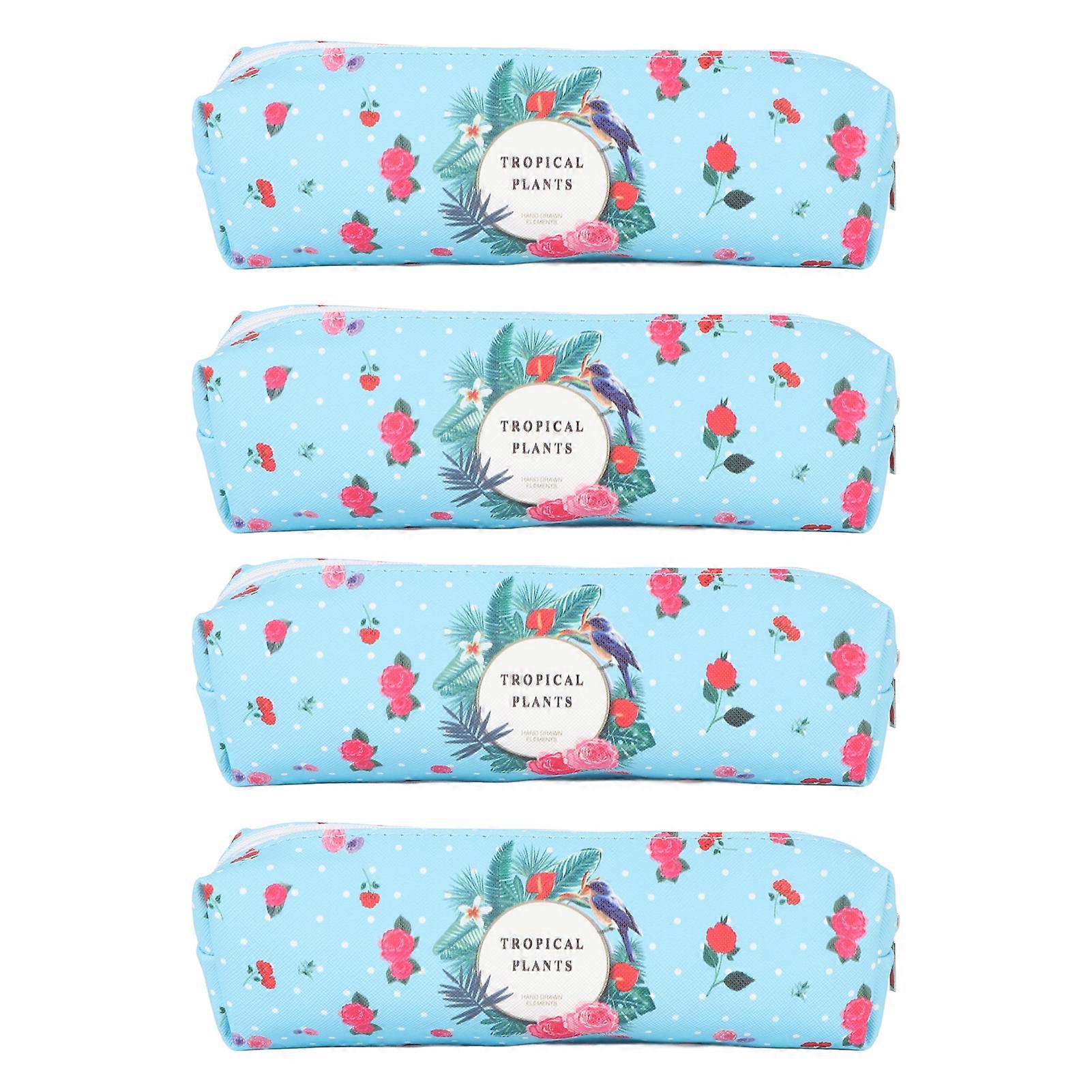 4 Pack 600D Oxford Cloth Waterproof Crochet Hooks Case Knitting Needles Storage Bag Multi-function Large Capacity
