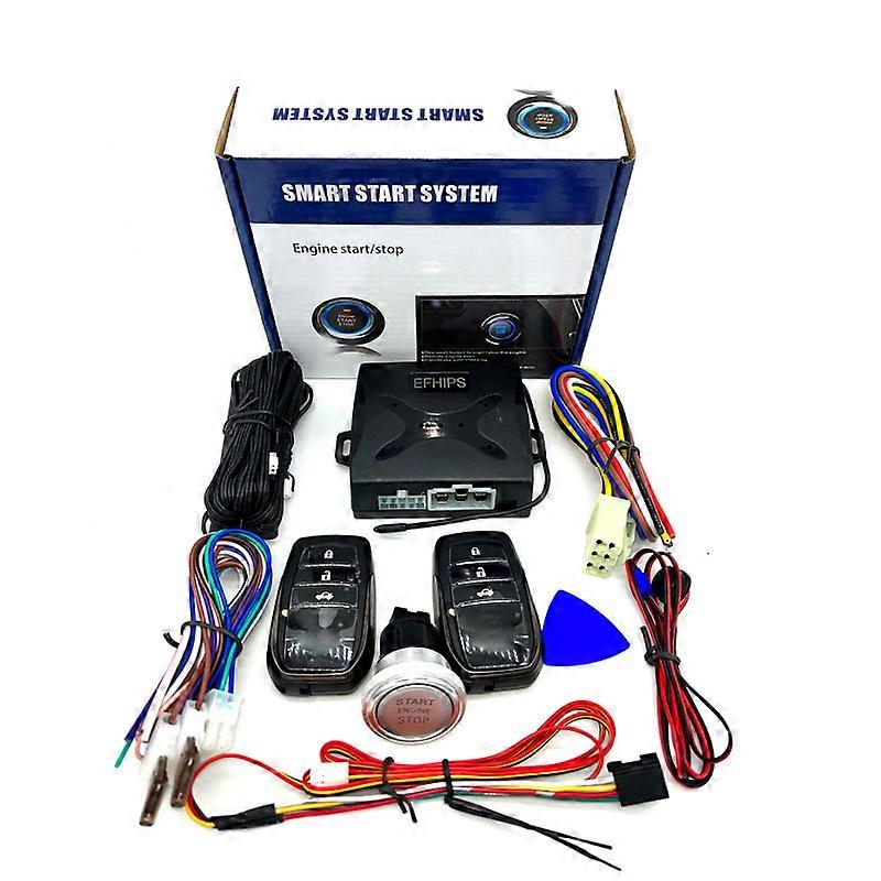 Universal auto Car Key Systems Key blade start stop less entry system engine start alarm system push one-button start system remote