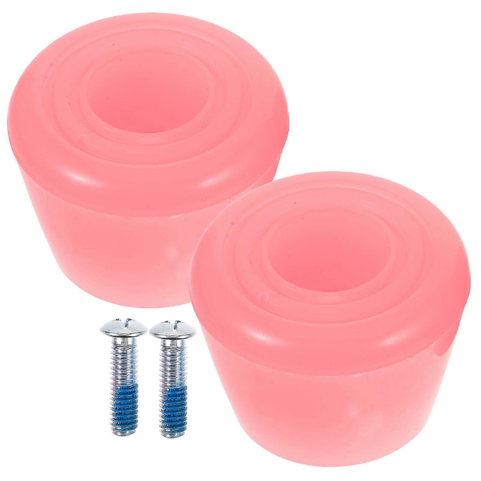 1 Set of Toe Stops Roller Skates Brake Pads Replacement Toe Guards with Installation Screwdriver