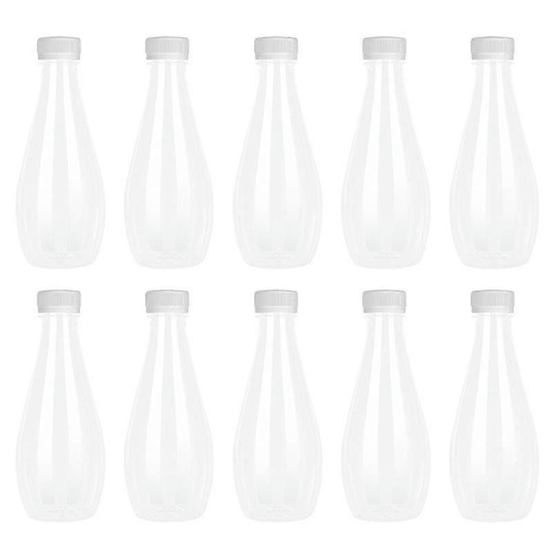 Bottles Juice Bottle Milk With Bulk Reusable Container Plastic Water Caps Clear Drink Empty Storage Lid For Juicing Containers
