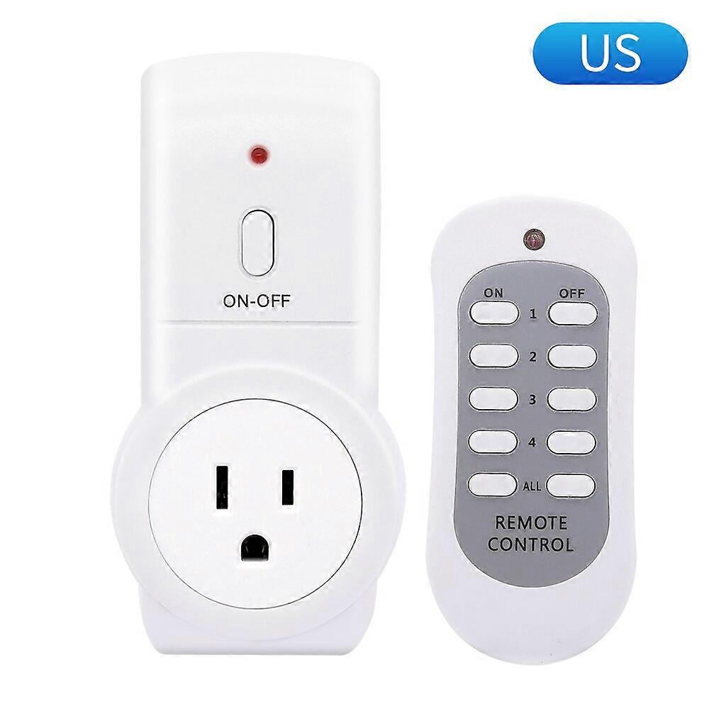 30m Wireless Smart Remote Control Timer Power Outlet Light Switch Socket Power Outlet Socket EU UK FR US Plug with Remote 220V
