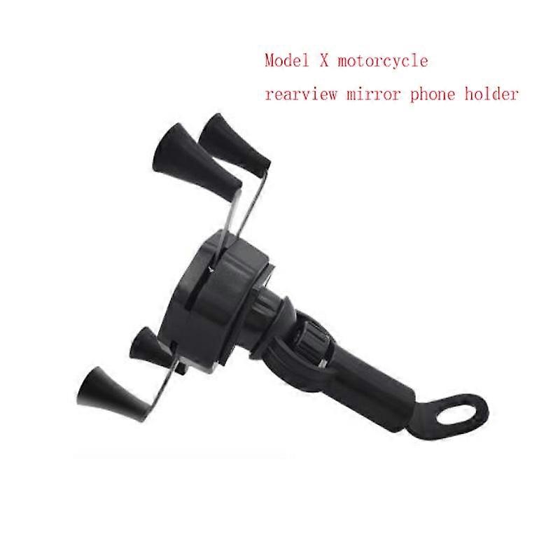 Motorcycle Electric Vehicle Bicycle Mobile Phone Bracket ABS Plastic Bracket Rearview Mirror Handlebar No Charging Bracket