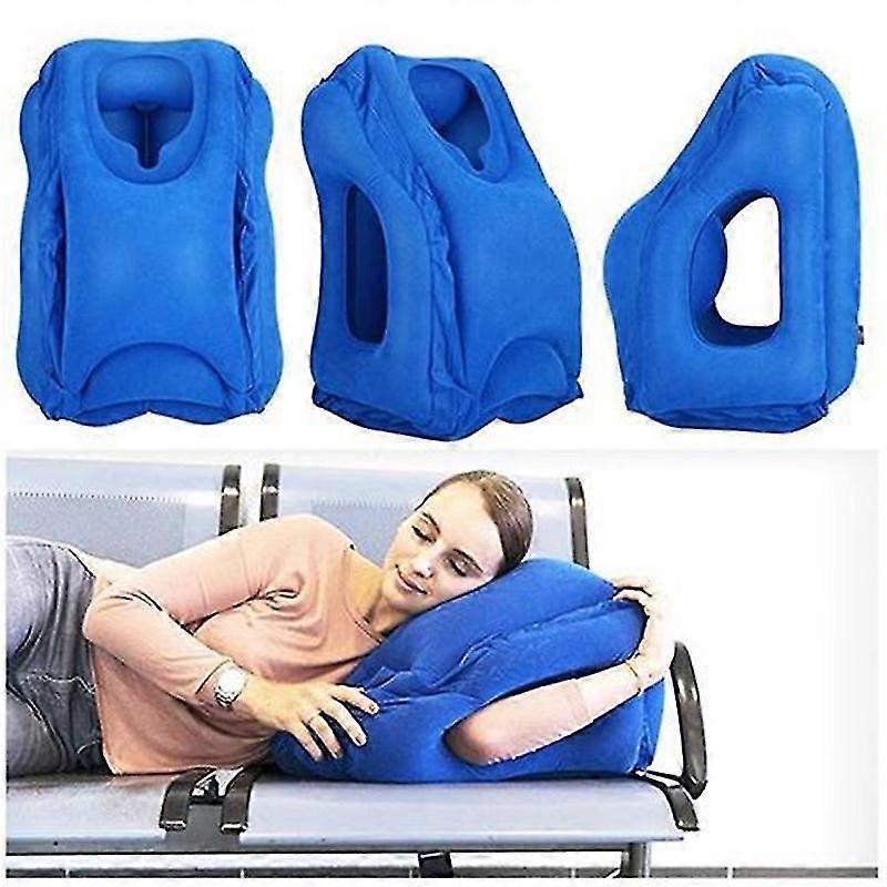 Inflatable Neck Pillow Inflatable Travel Pillow Airplane Comfort