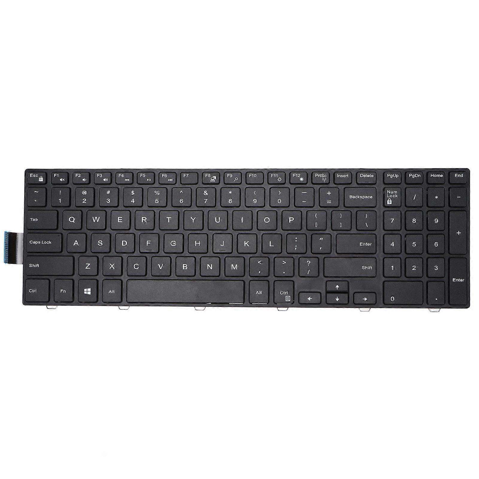 Replacement Keyboard Suitable for Dell Inspiron 15 3000/15 5000/17?5000/5547/3542 Laptop 101 Keys Replace Keyboard
