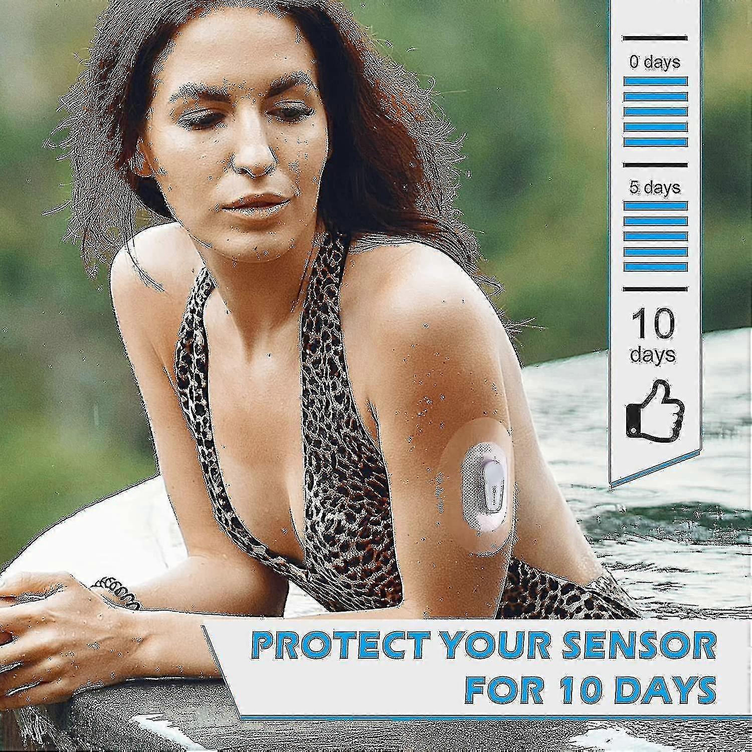 Dexcom G6 självhäftande plåster, Dexcom G6 vattentätt plåster, G6 sensor Premium klart överlägg