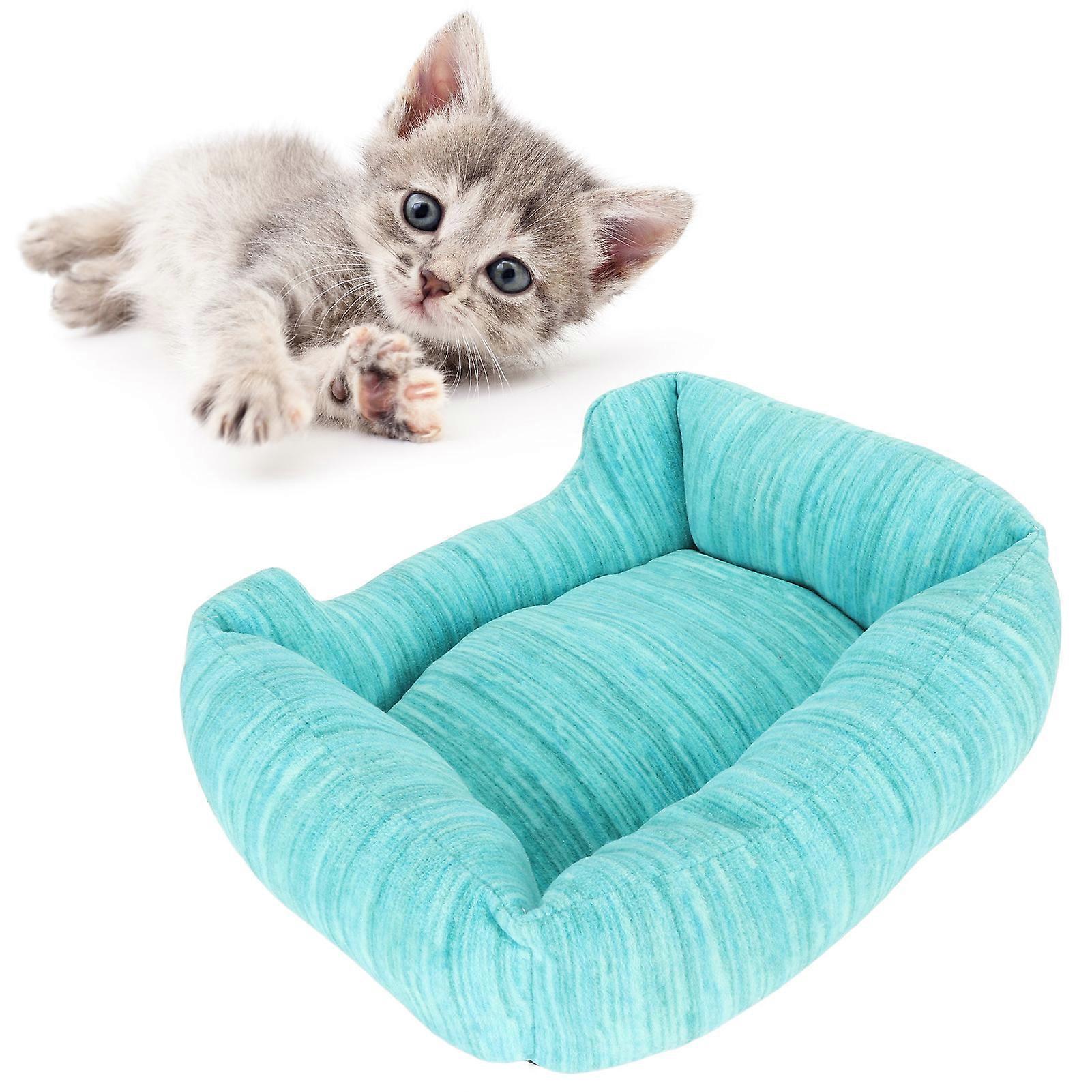 Pet Sofa Bed Soft Skin Friendly Flannel Cat Cusion Bed Sponge Padding Puppy Sleeping Sofa
