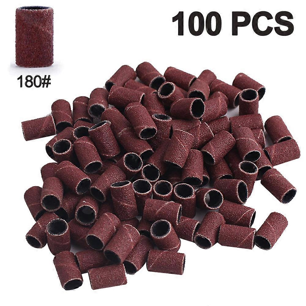 Professional Sanding Bands for Nail Drill Bits - 100pcs Nail Manicure Set