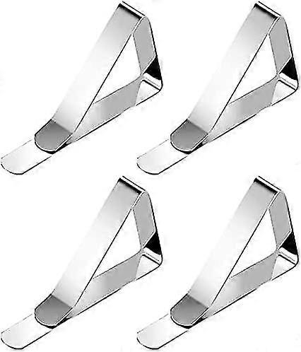 4 sets of tablecloth clips